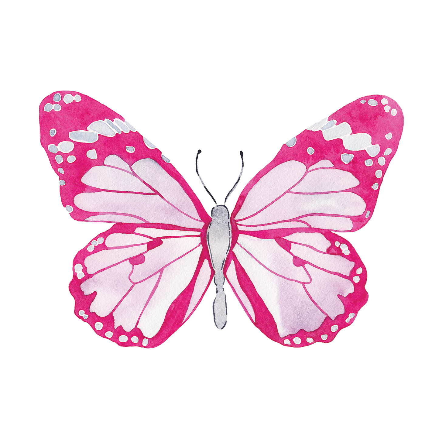 Pink Butterfly Acrylic Art Block