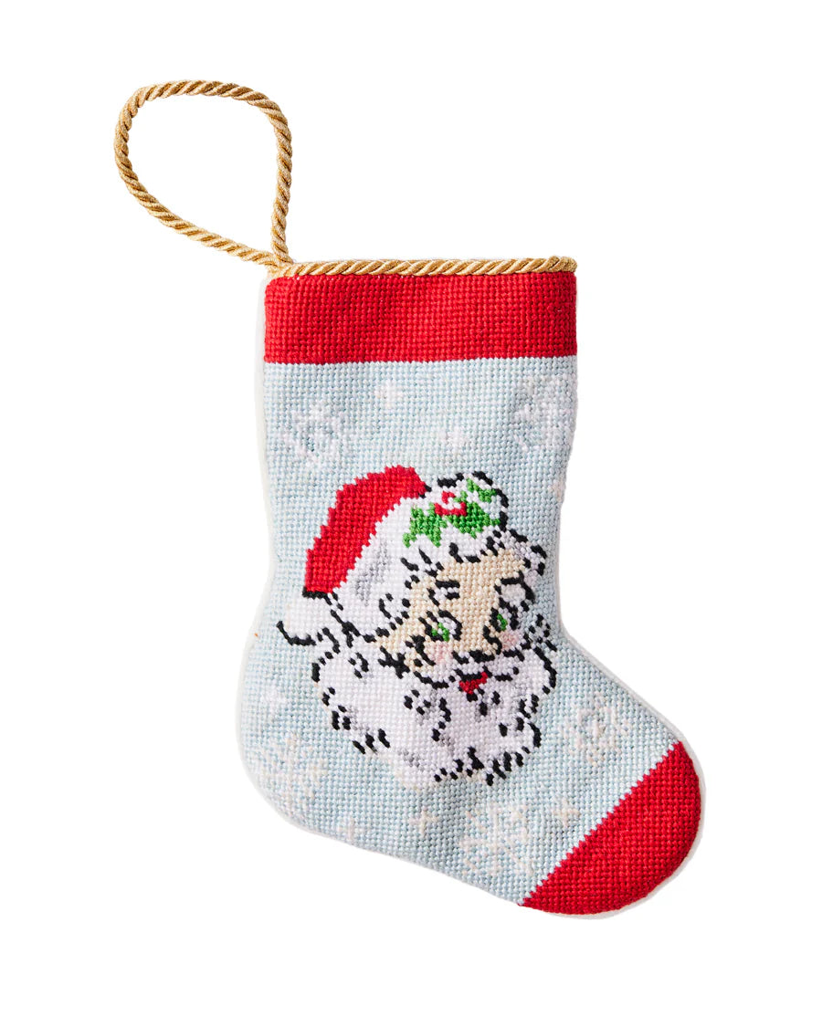 Bauble Stockings - Vintage Santa Blue Bauble Stocking