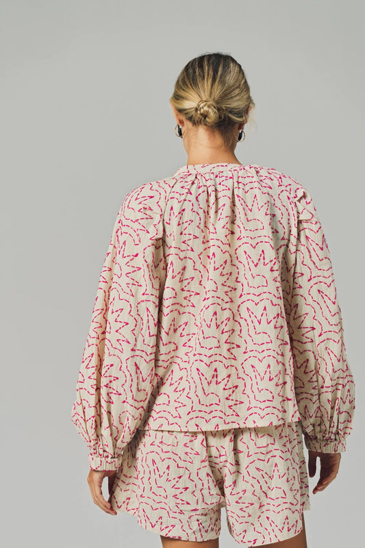 The Hannah Short - Hot Pink Stitch