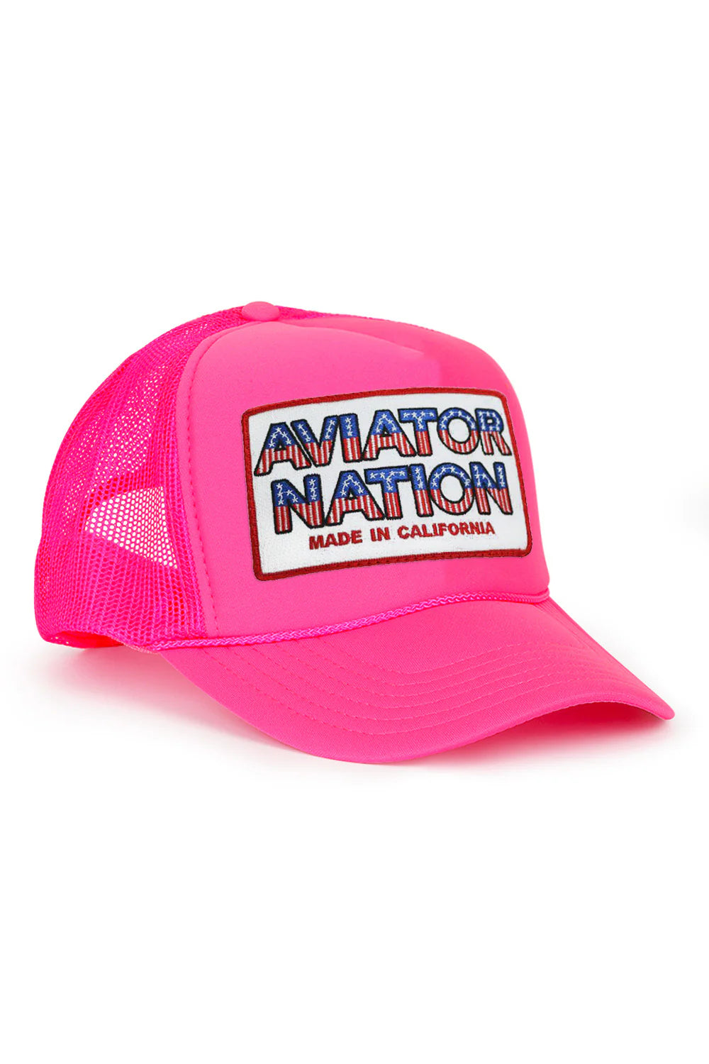 USA Patriotic Vintage Trucker Hat Neon Pink – Spinout