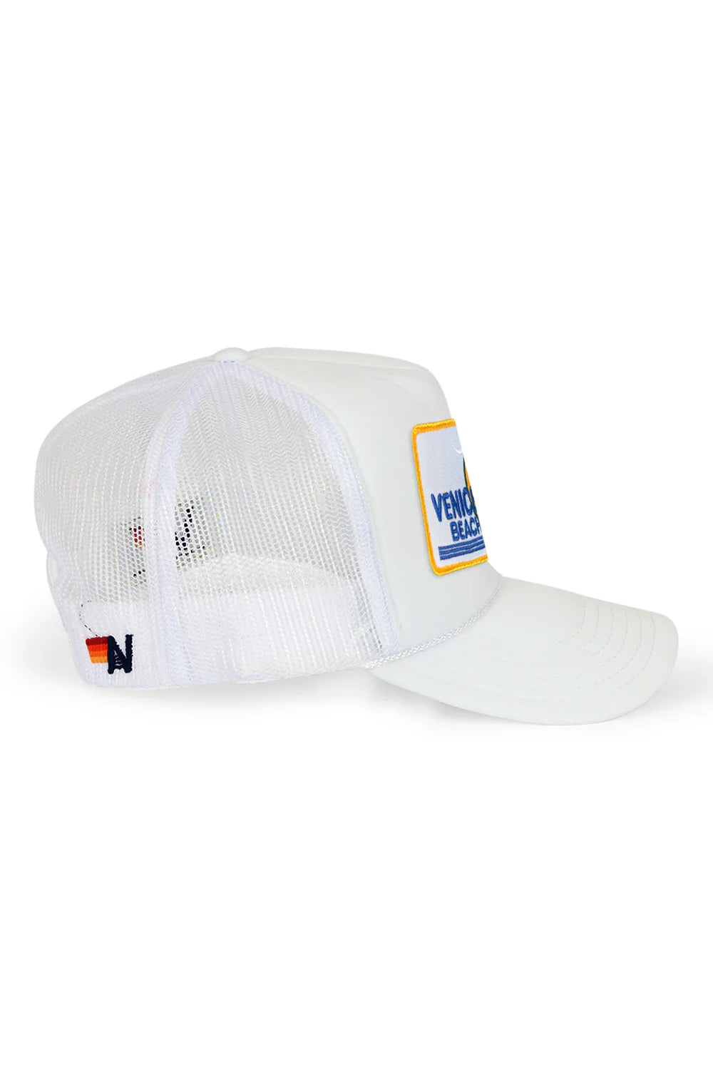 Venice Beach Vintage Trucker Hat - White