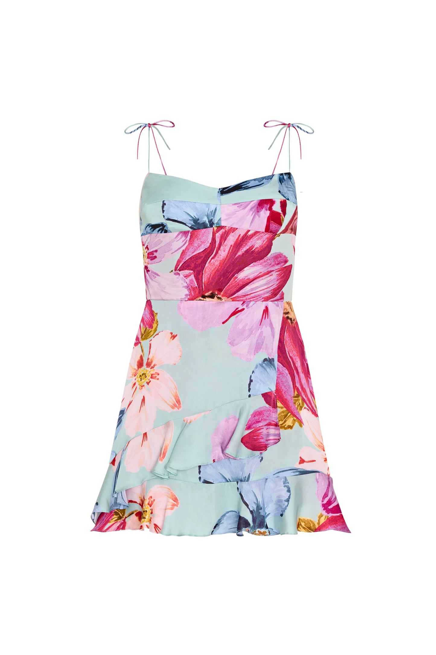 Magnolia Romper in Daphne Floral - Blue Multi