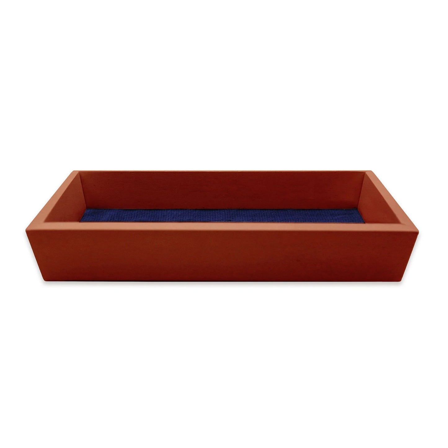 Mississippi Valet Tray (Dark Navy) (Chestnut Wood)