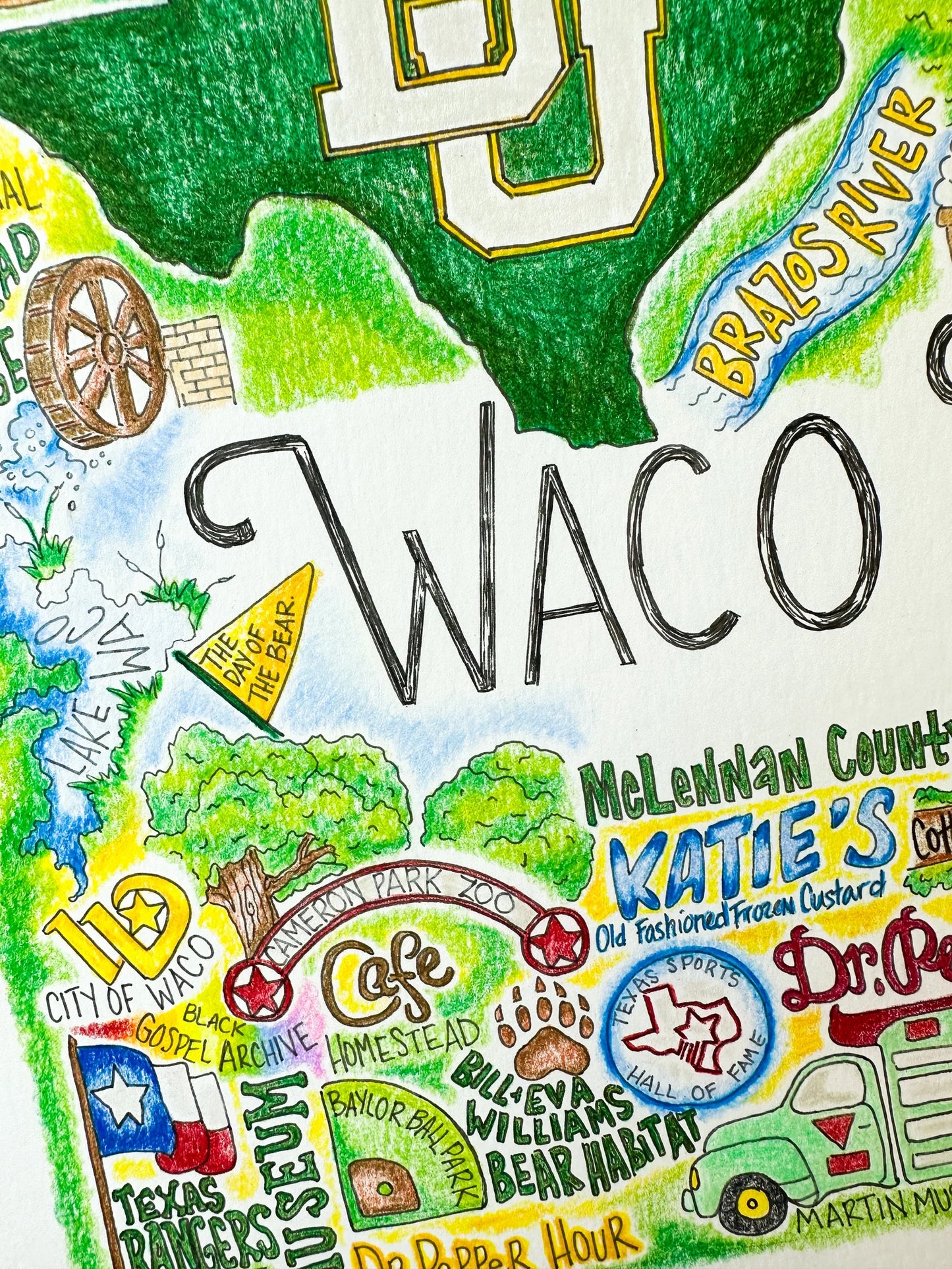 GLITTERBOXX - Hometown Print - Waco, TX