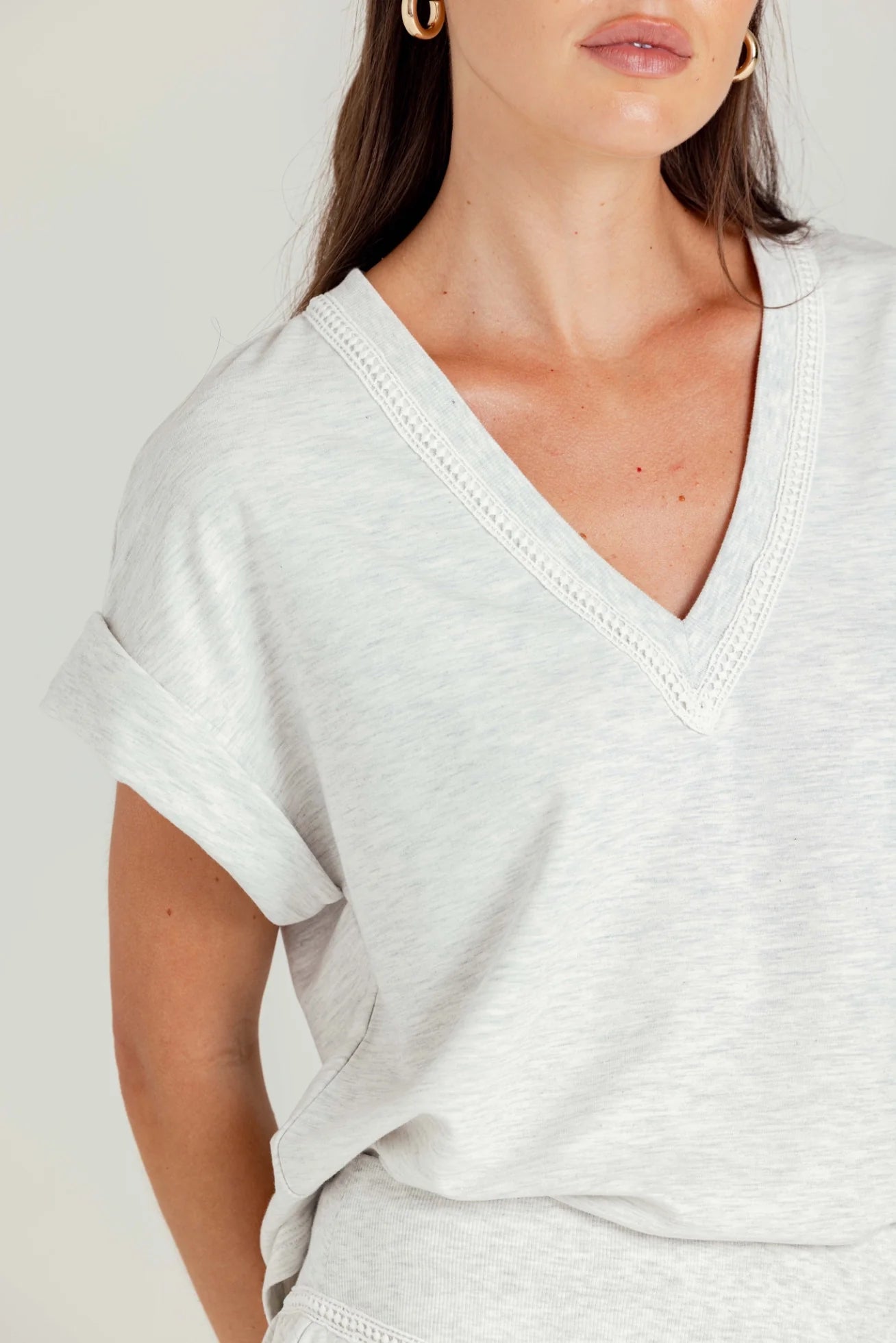 Blythe Pullover - Light Heather Grey