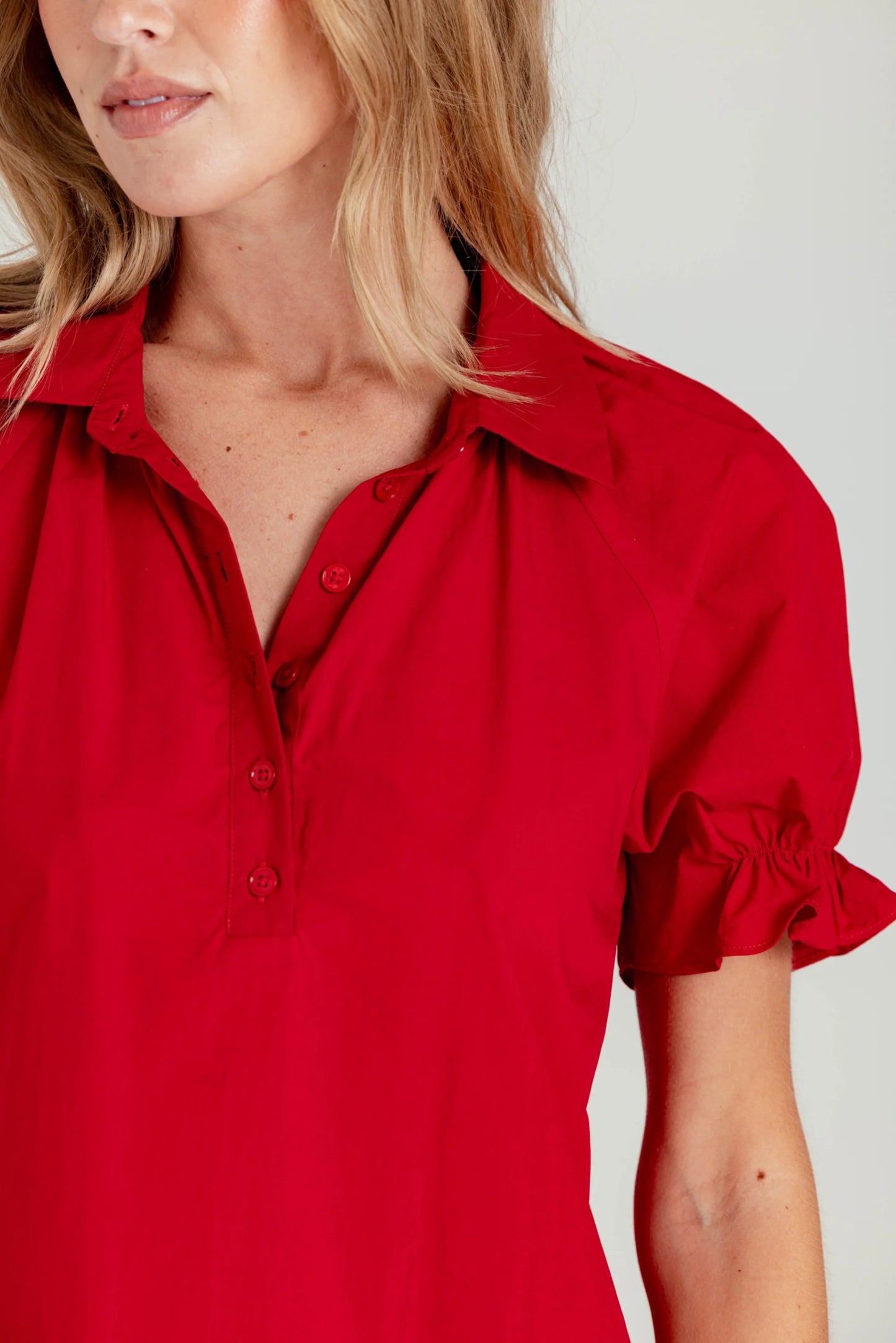 Crew Dress - Montauk Red