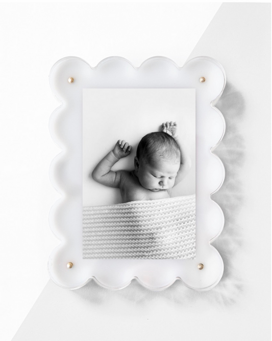 WHITE ACRYLIC PICTURE FRAME
