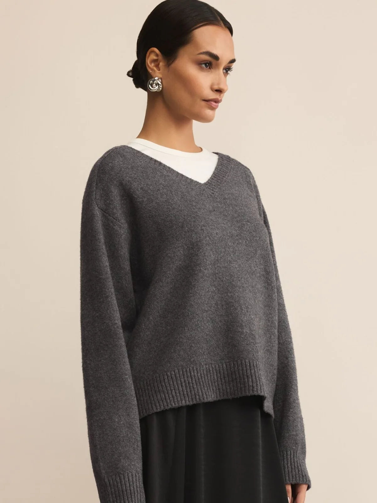 Eloise Sweater - Charcoal Heather