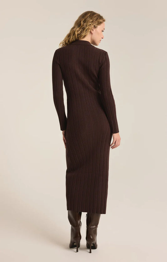 Danity Sweater Dress - Coffee Bean