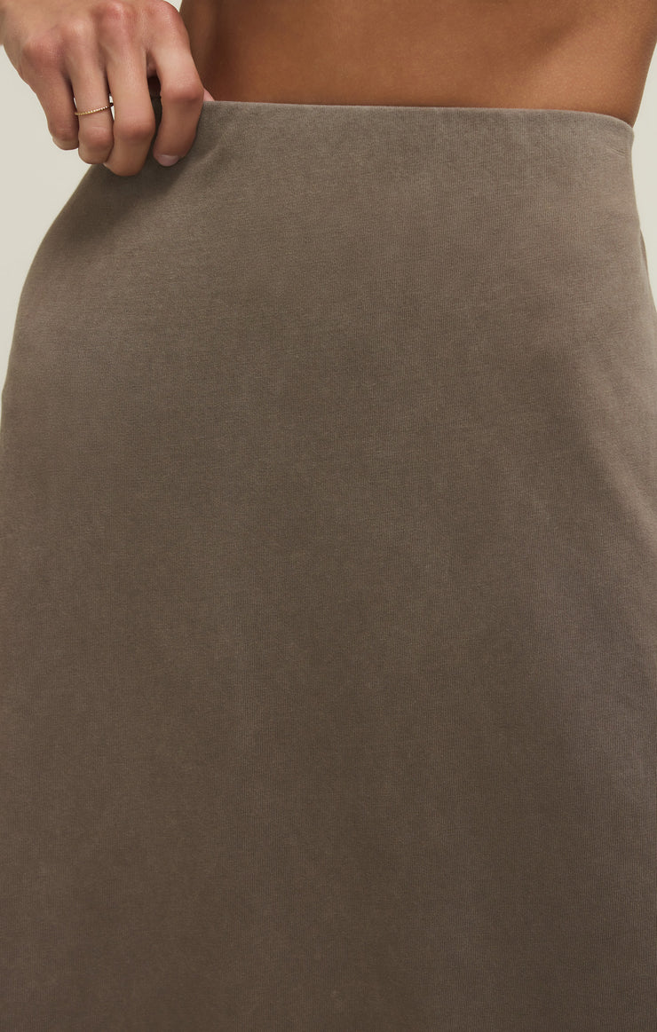 Gail Midi Skirt - Perfectly Taupe