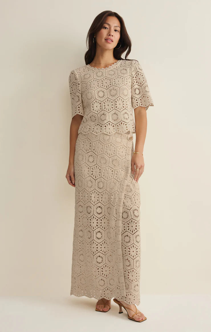 Raquel Lace Skirt - Natural