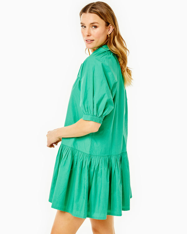 Addison Bay - Bardot Dress - Palm