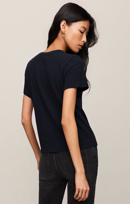 Junie Slub Tee Shirt - Eclipse