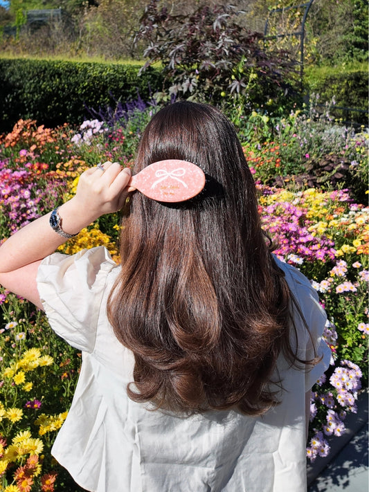 Hand-Painted Vintage Ballet Bow Amazing Hair Day Brush | Eco-Friendly