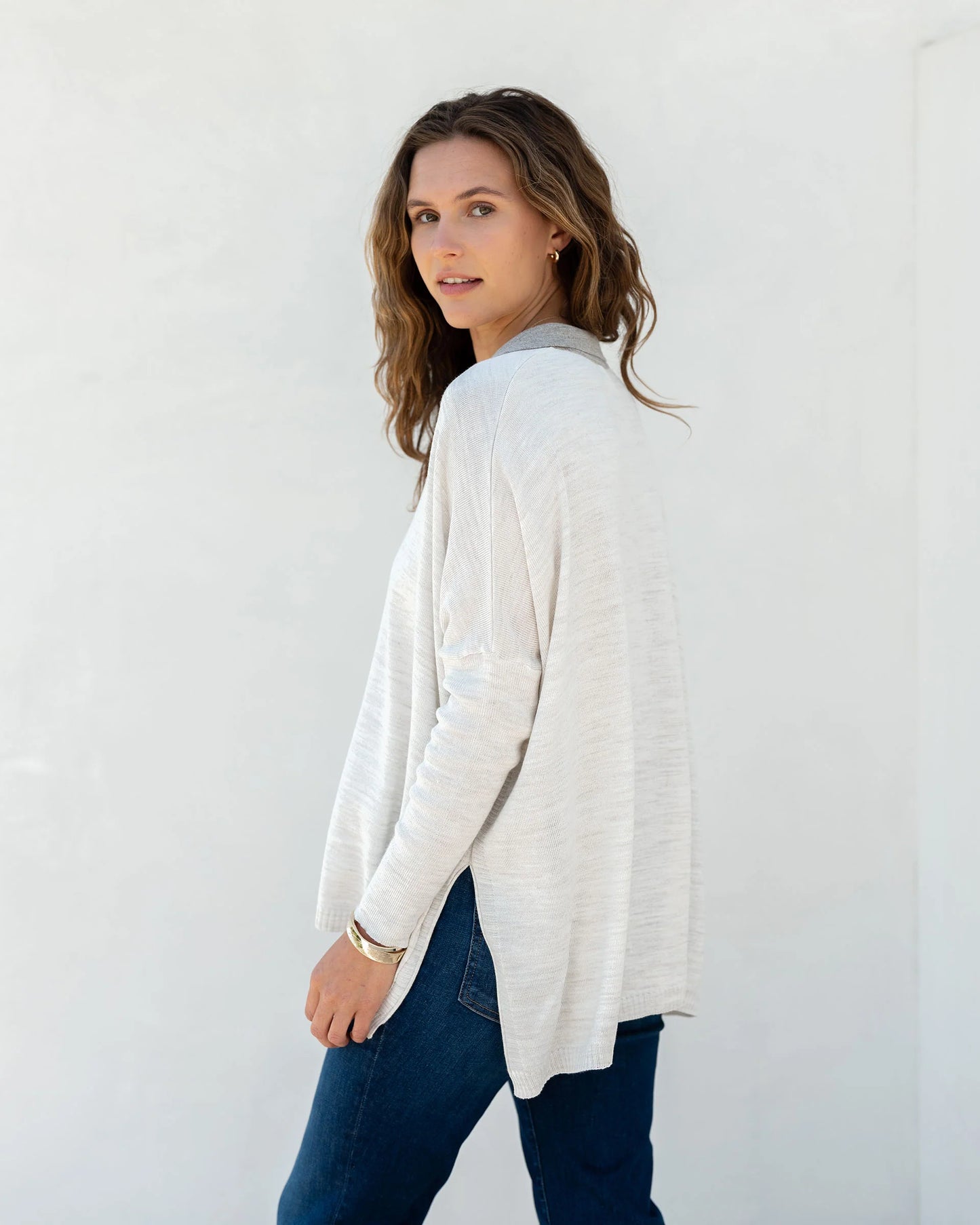 MerSea - Catalina Polo Sweater - Sea Salt/Driftwood