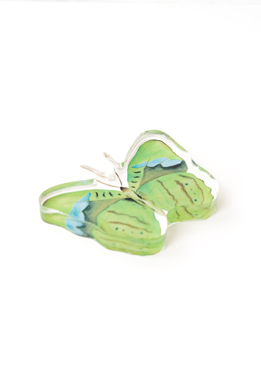 Green Butterfly Acrylic Art Block