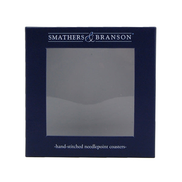 SMU Needlepoint Coaster Set