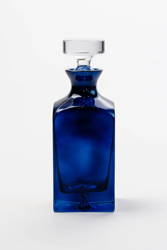ESTELLE COLORED DECANTER - HERITAGE {MIDNIGHT BLUE}