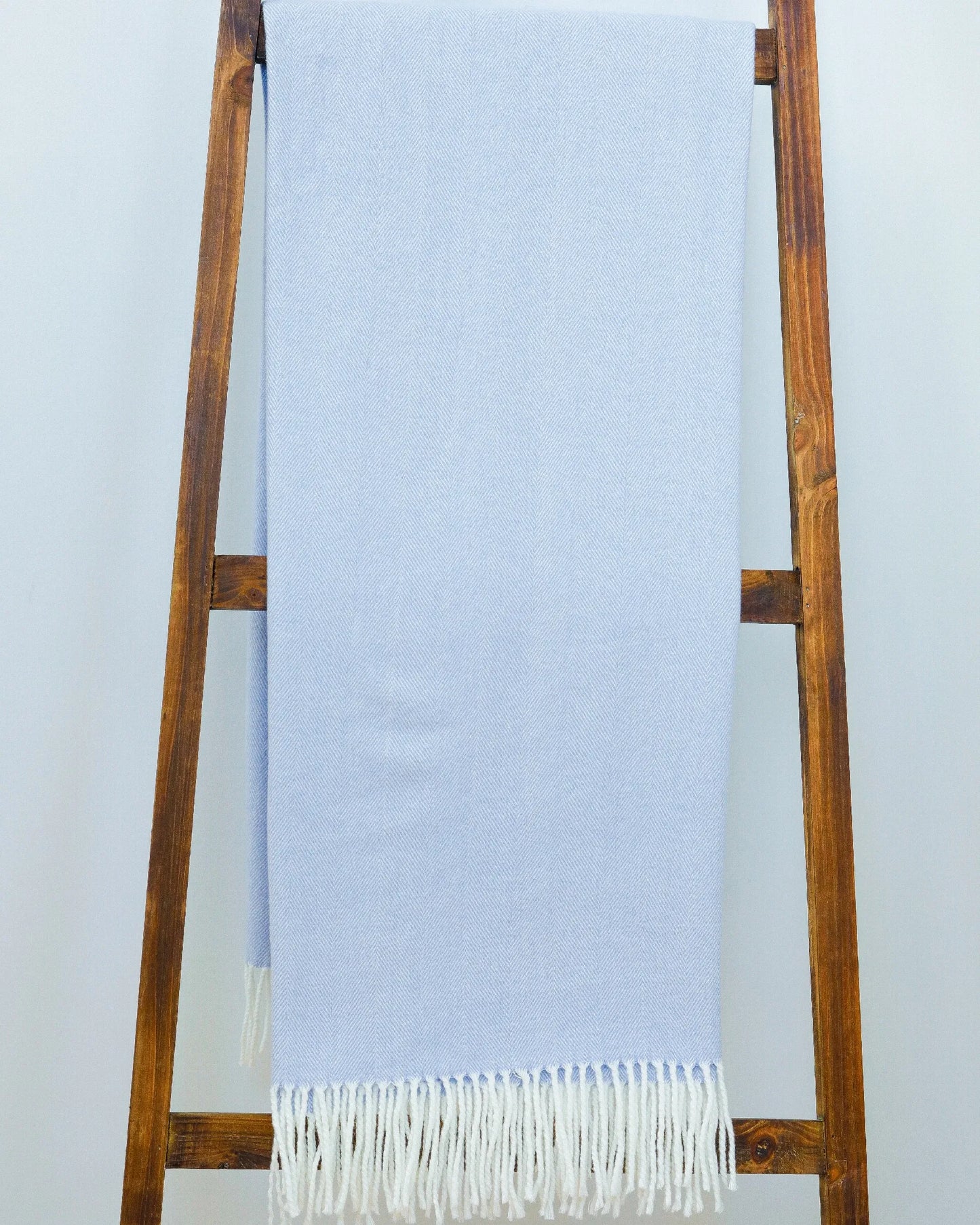 ALASHAN Cashmere - Adirondack Herringbone Throw - Tradewind