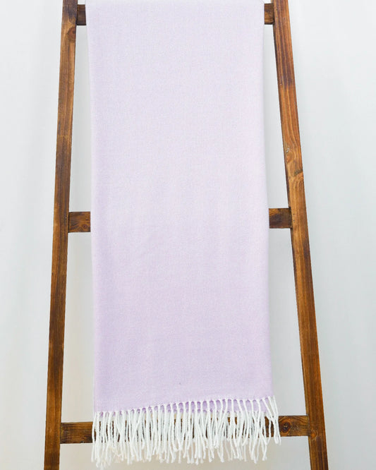 ALASHAN Cashmere - Adirondack Herringbone Throw - Wisteria