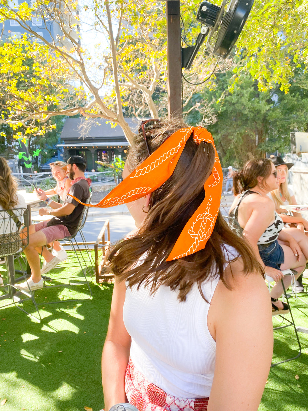 Saturday Silks - Texas Longhorns Skinny Scarf