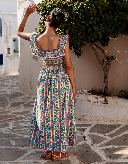 Folk Border Carrie Dress