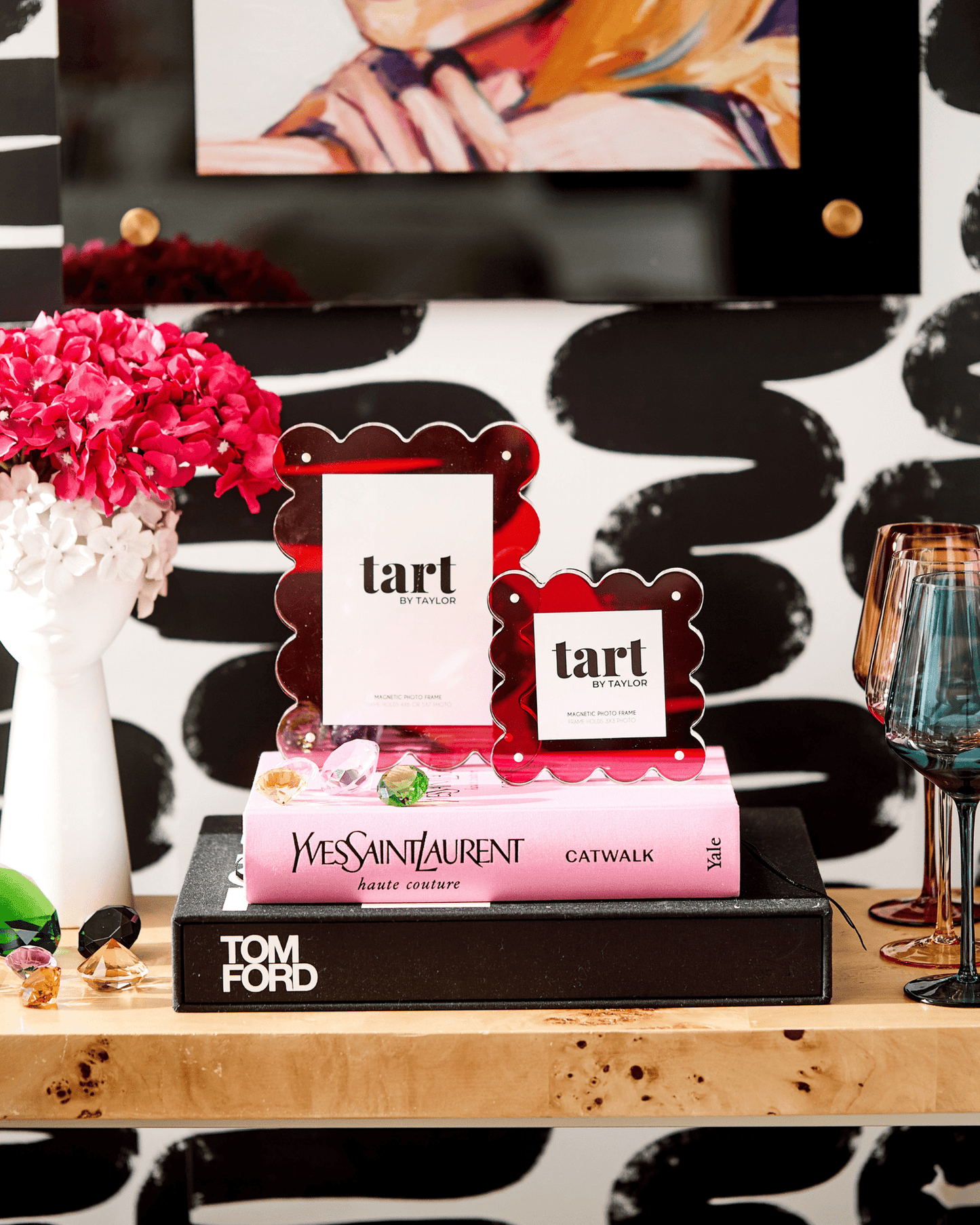 RED ACRYLIC PICTURE FRAME