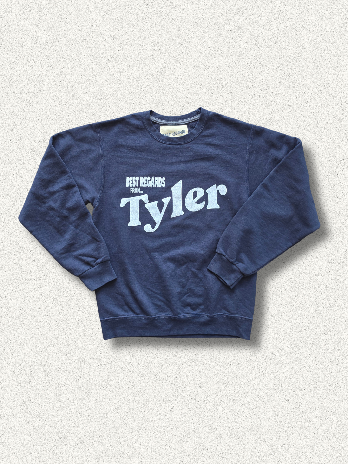 Tyler Postcard Keepsake Sweatshirt -Navy Blue