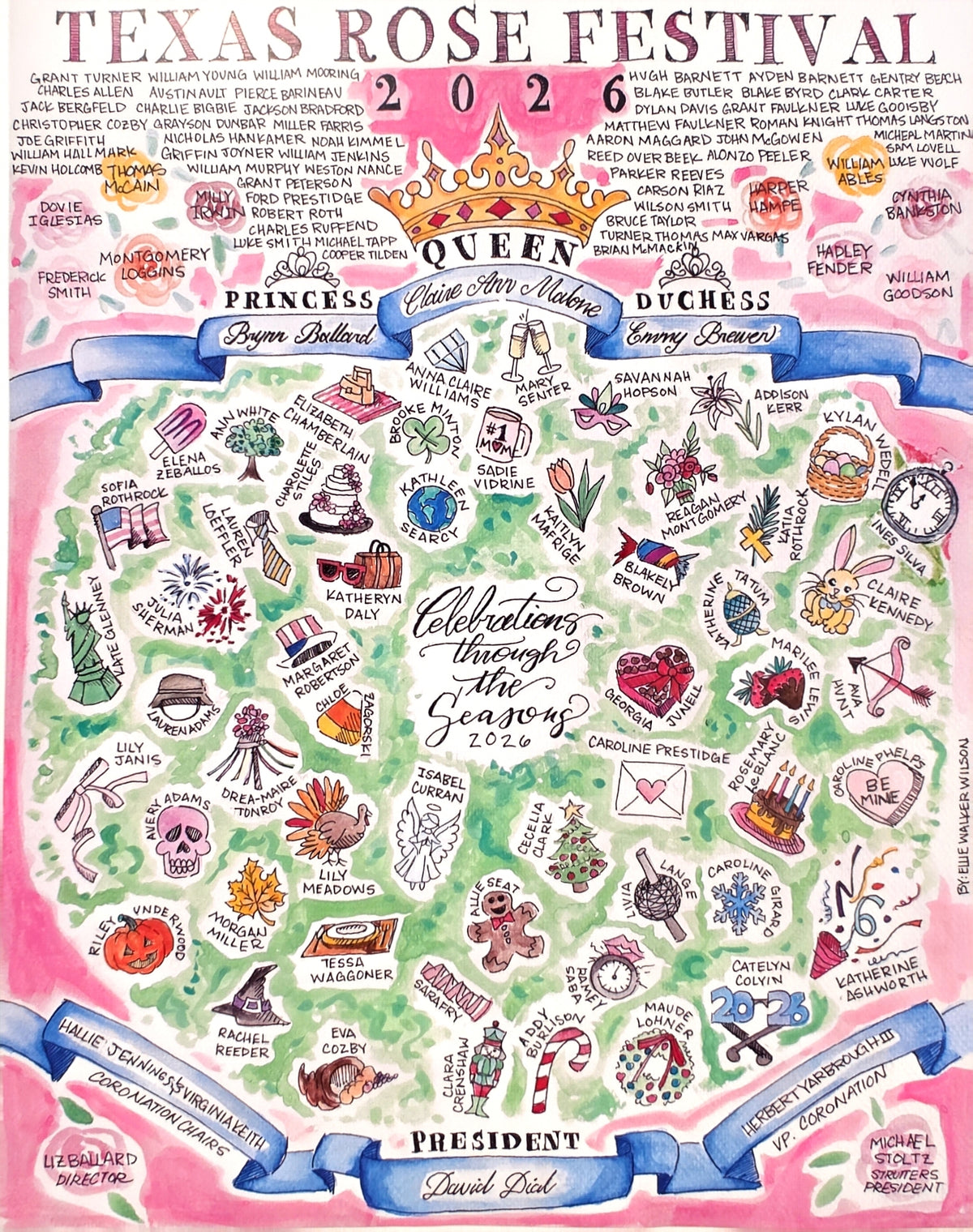 2026 Texas Rose Festival Print