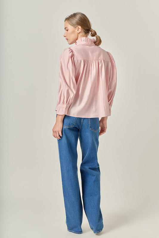 Ruffle Detailed Blouse - Pink