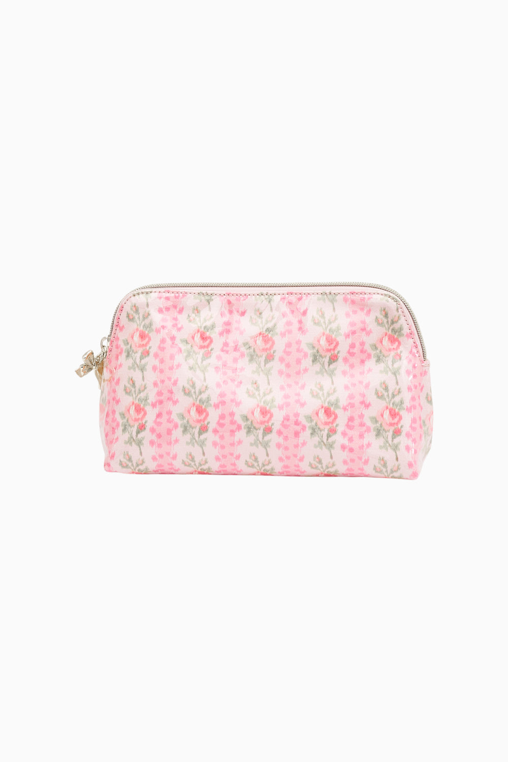 Heirloom Print Small Travel Pouch - Pink Macaroon