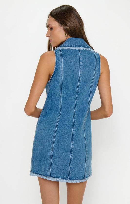 Maddox Dress - Waterfall Blue