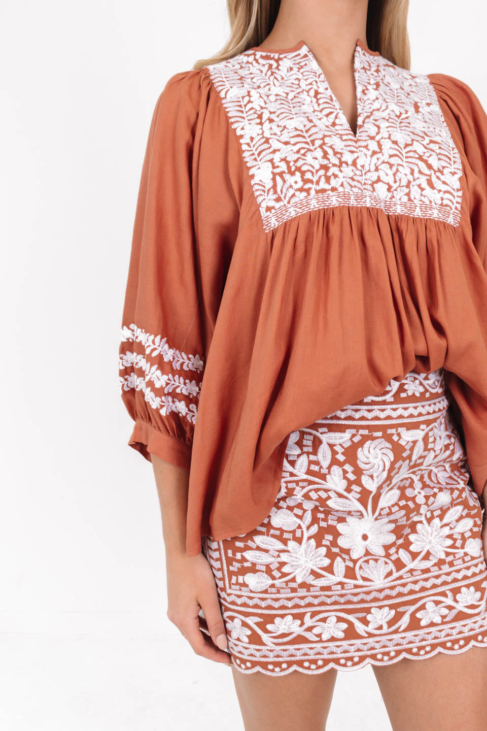 The Kennedy Skirt - Burnt Orange