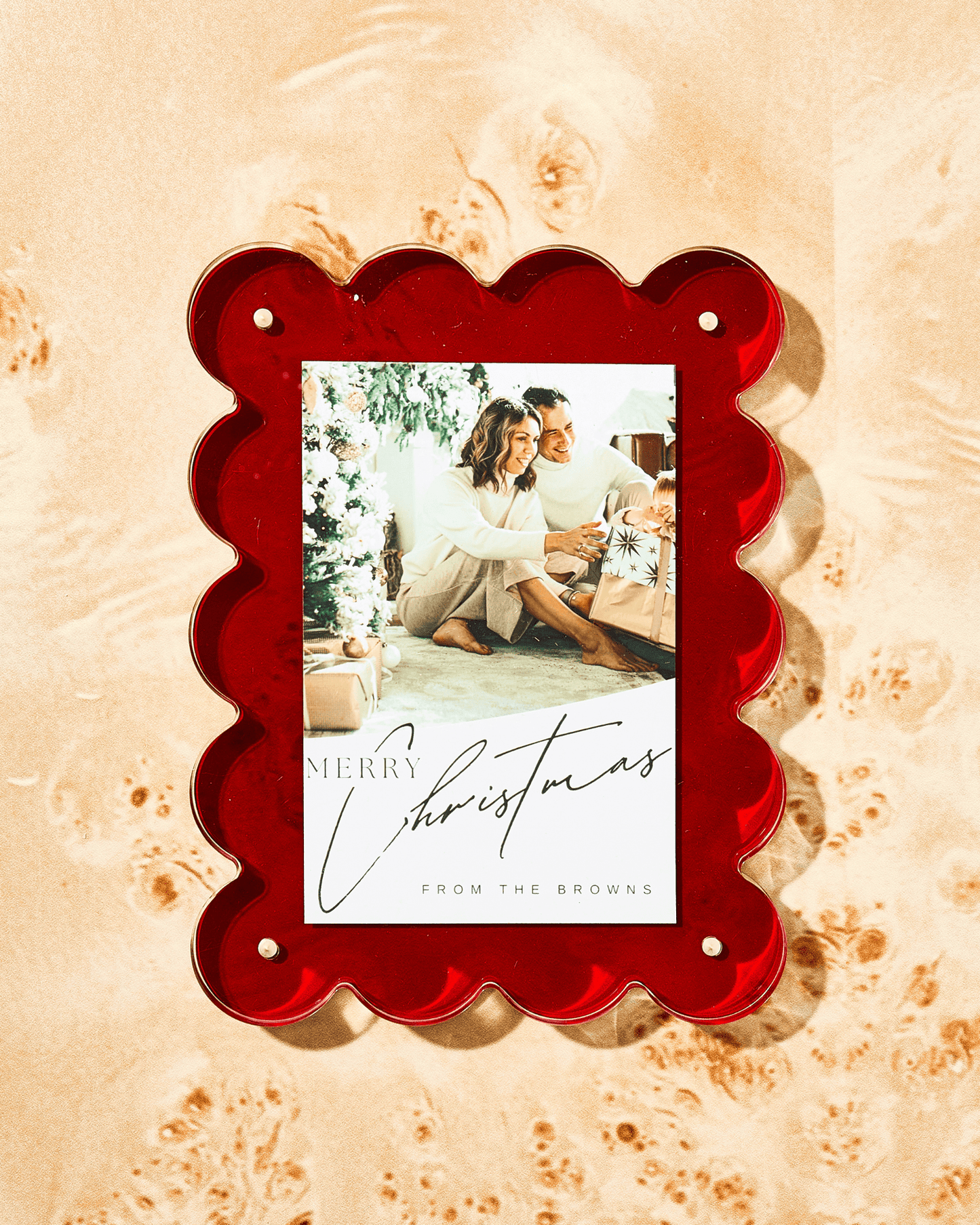 RED ACRYLIC PICTURE FRAME