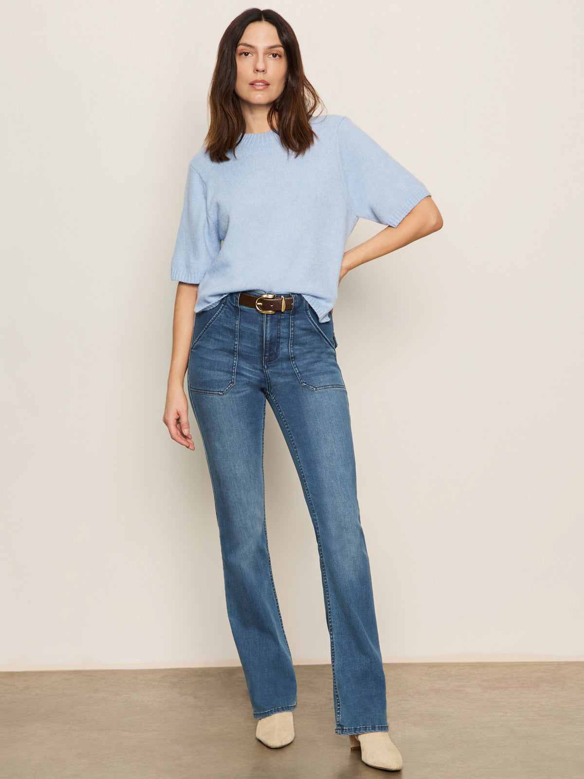 Perfect Sweater Tee - Blue Powder