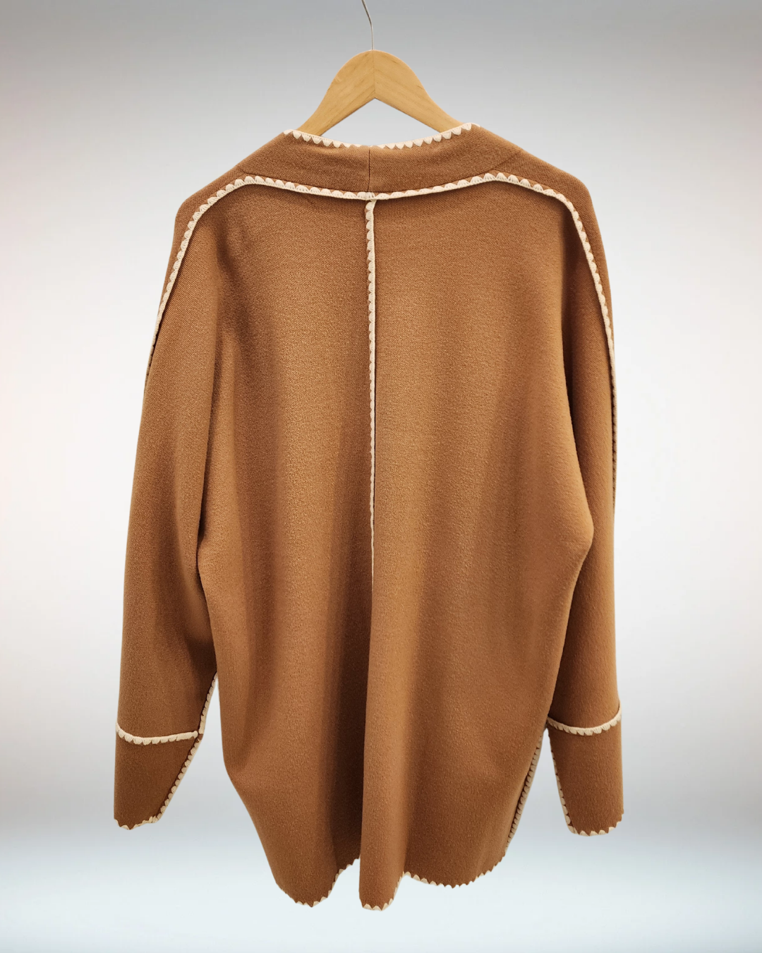 Long Sleeve Midi Cardigan - Caramel