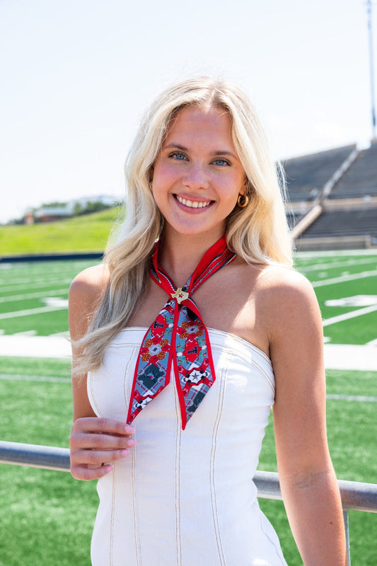 Saturday Silks - All-Star Skinny Scarf - Texas Tech