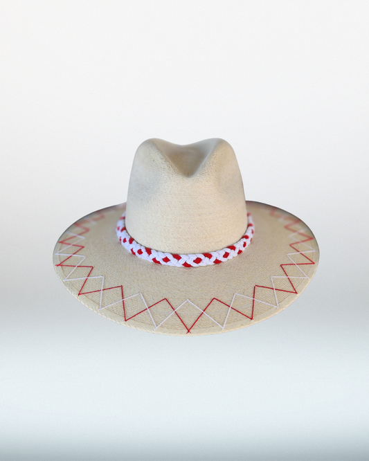Arkansas Razorbacks + Double Zig Zag Brim Palm Hat
