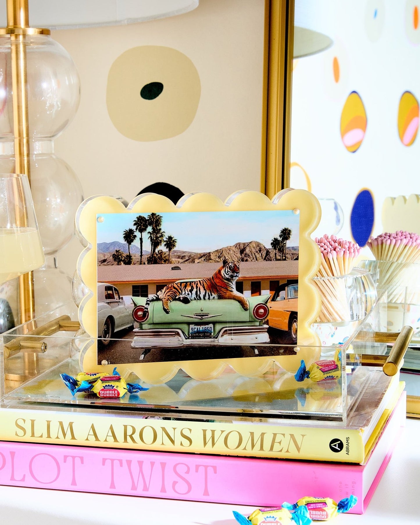 BUTTER YELLOW ACRYLIC PICTURE FRAME