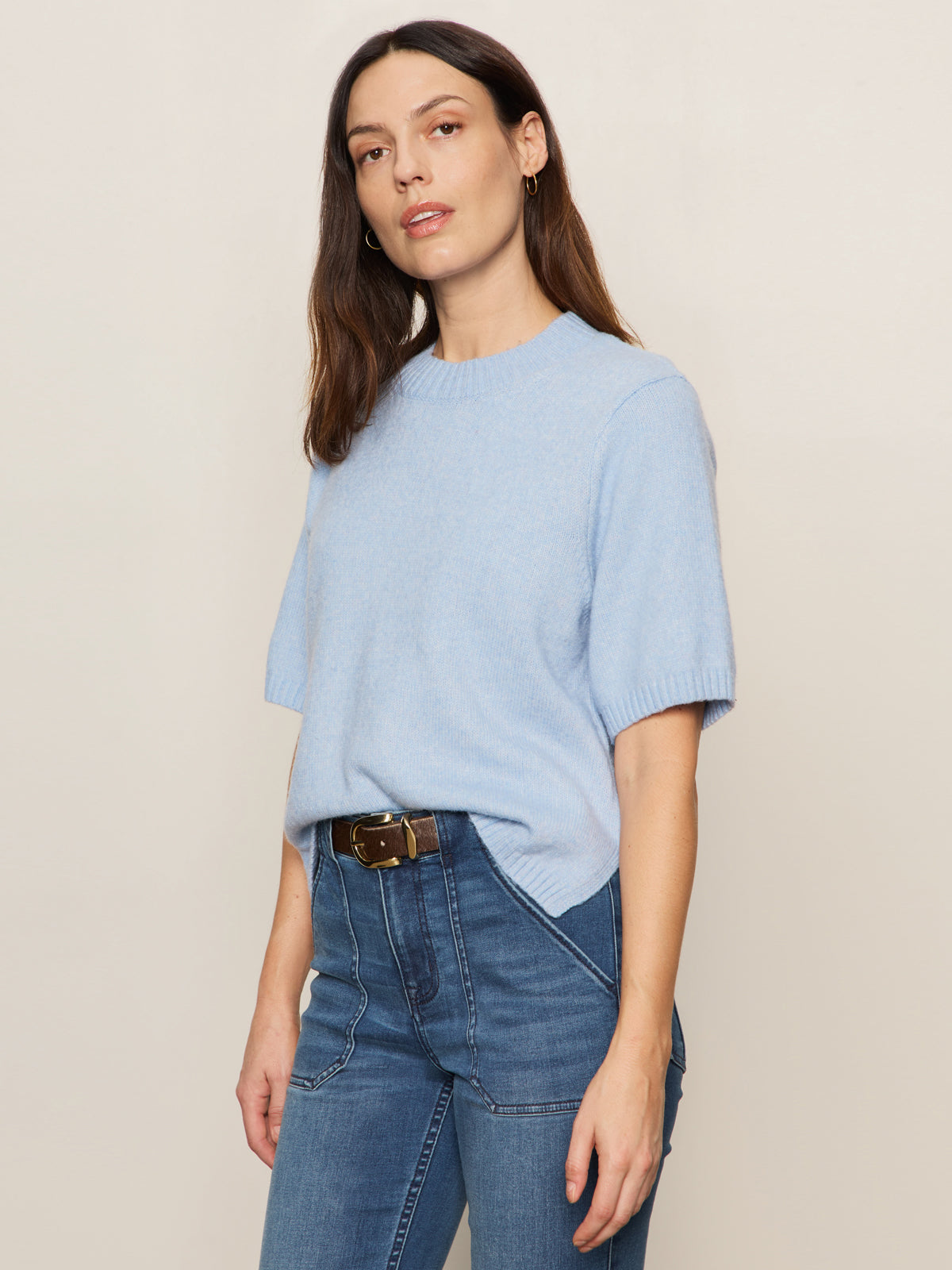 Perfect Sweater Tee - Blue Powder