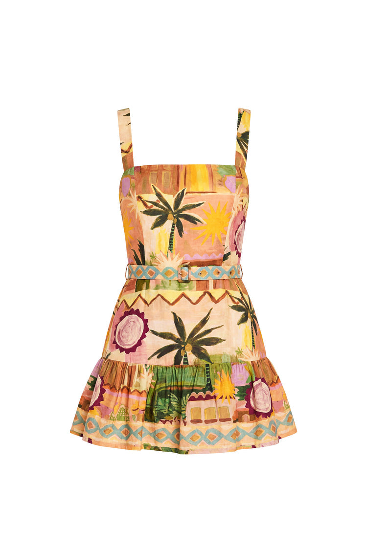 April Romper in Palm Springs - Palm Springs Print