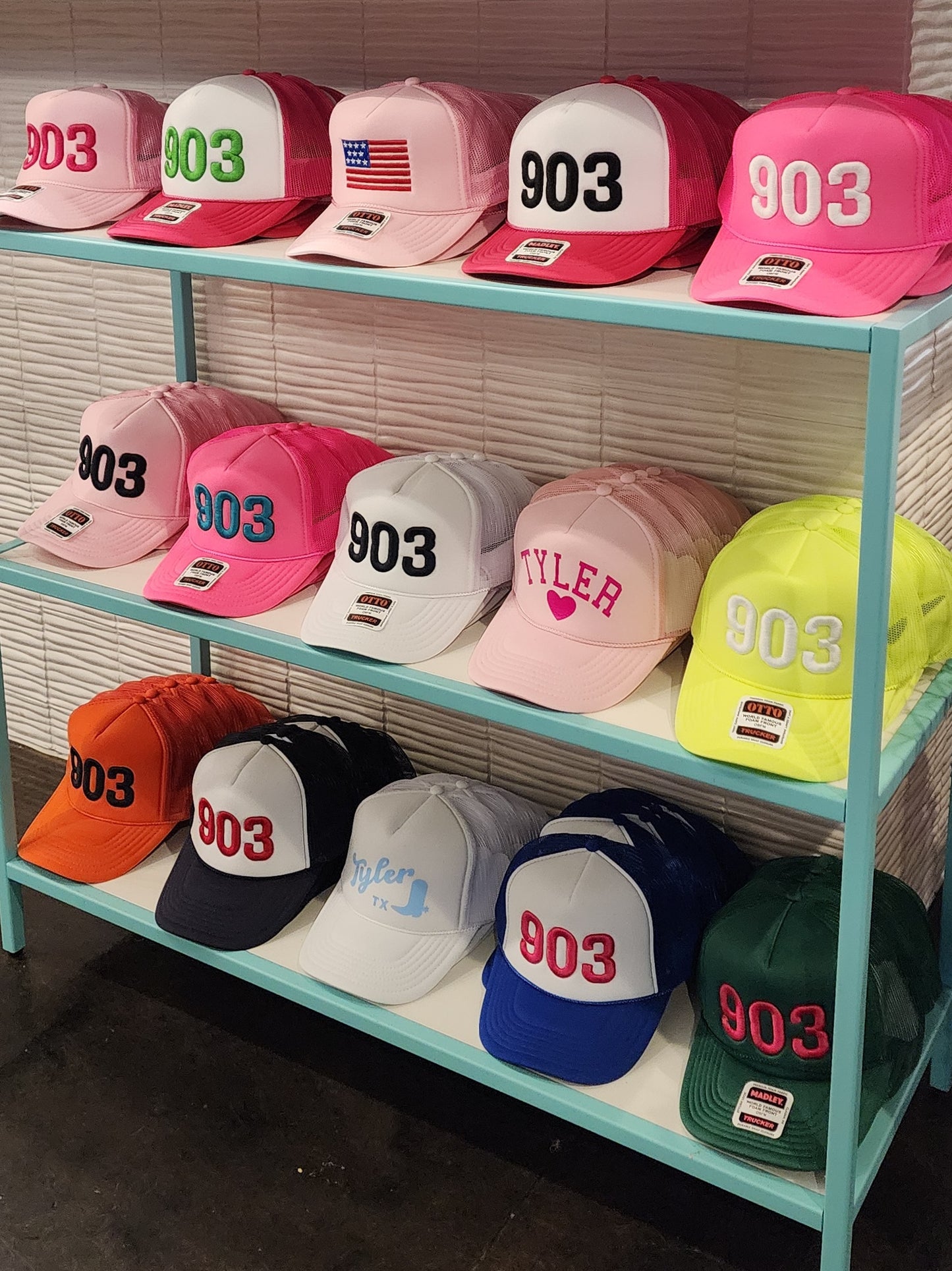 903 Trucker Hat - Orange & Navy