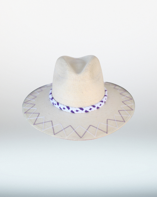 TCU + Double Zig Zag Brim Palm Hat