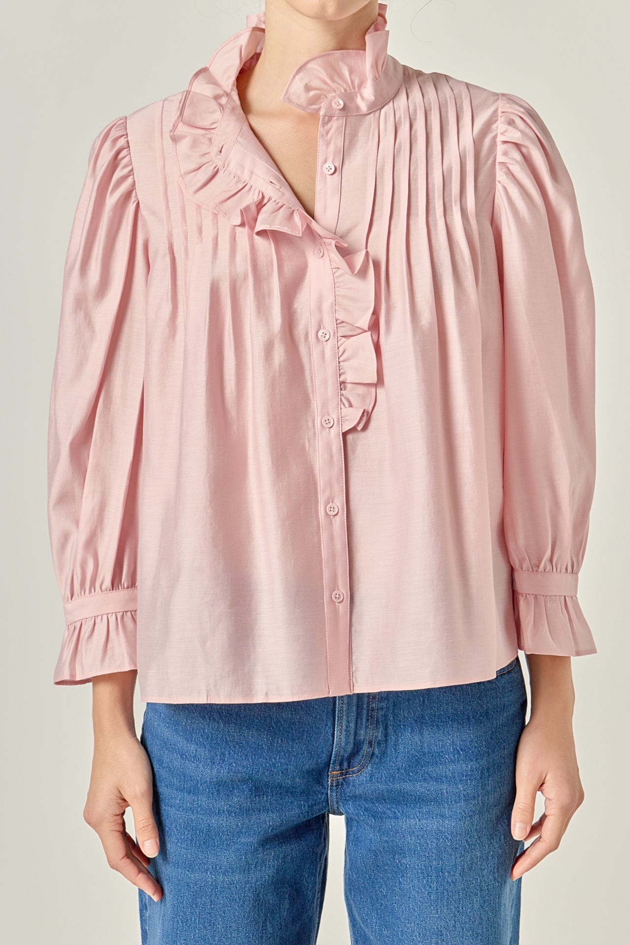Ruffle Detailed Blouse - Pink