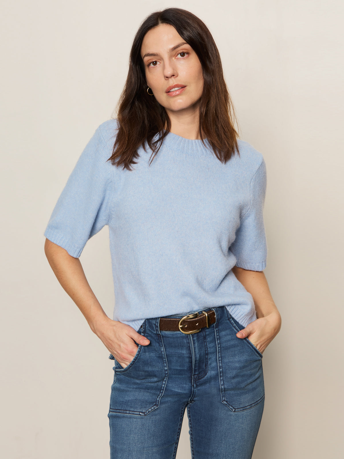 Perfect Sweater Tee - Blue Powder