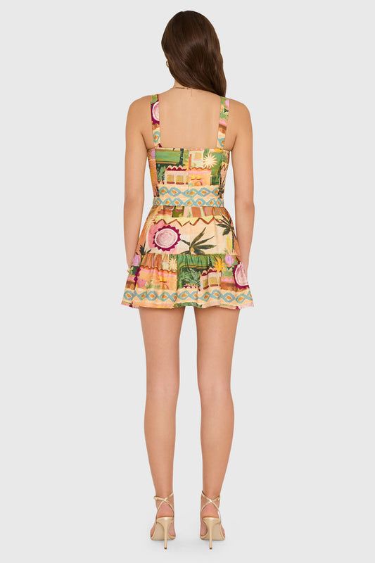 April Romper in Palm Springs - Palm Springs Print