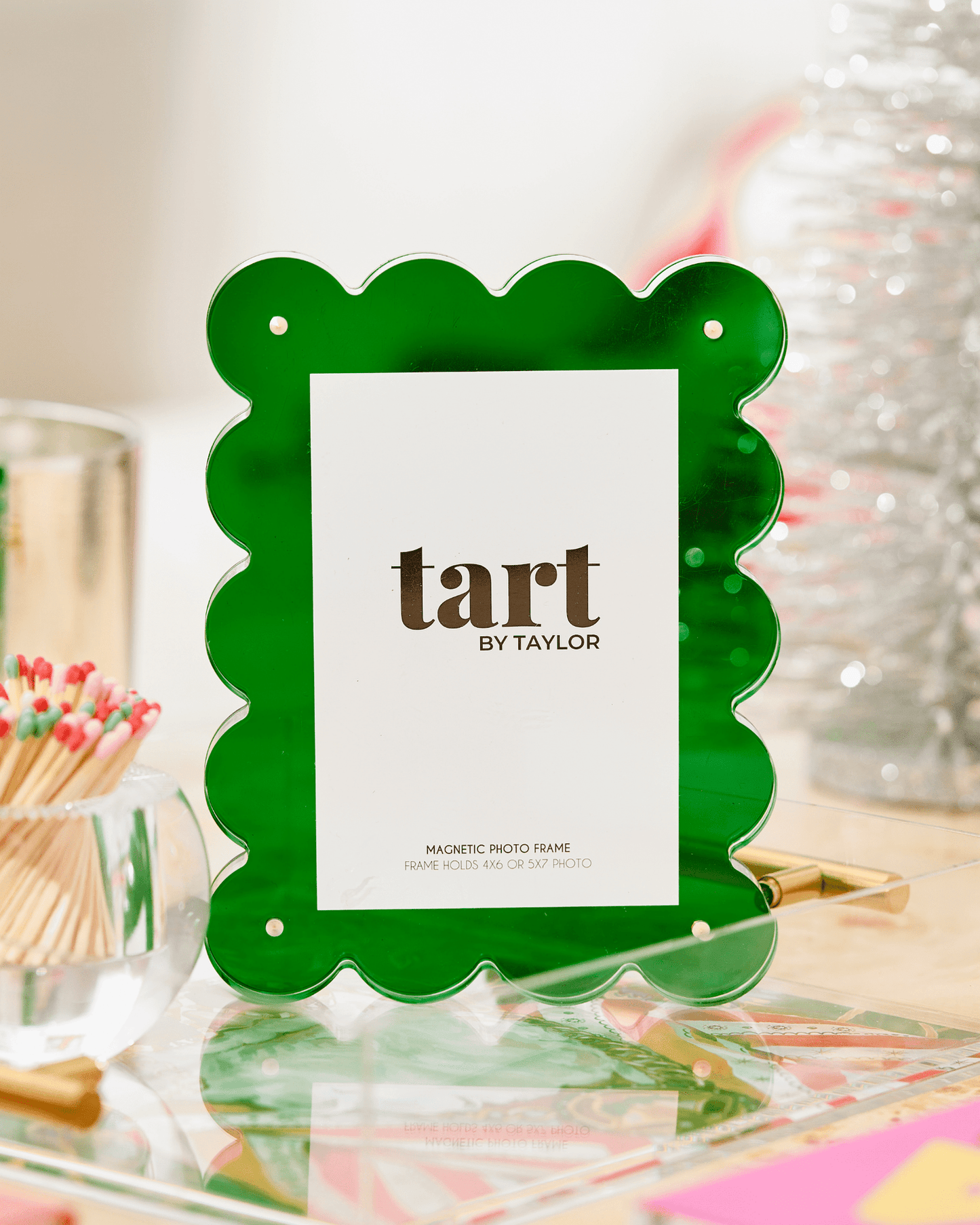GREEN ACRYLIC PICTURE FRAME