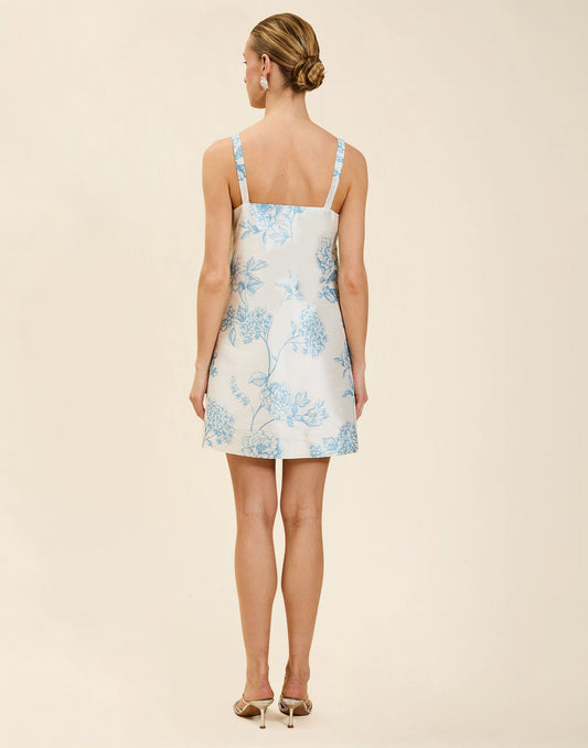 Payton Mini Dress - Powder Batiste