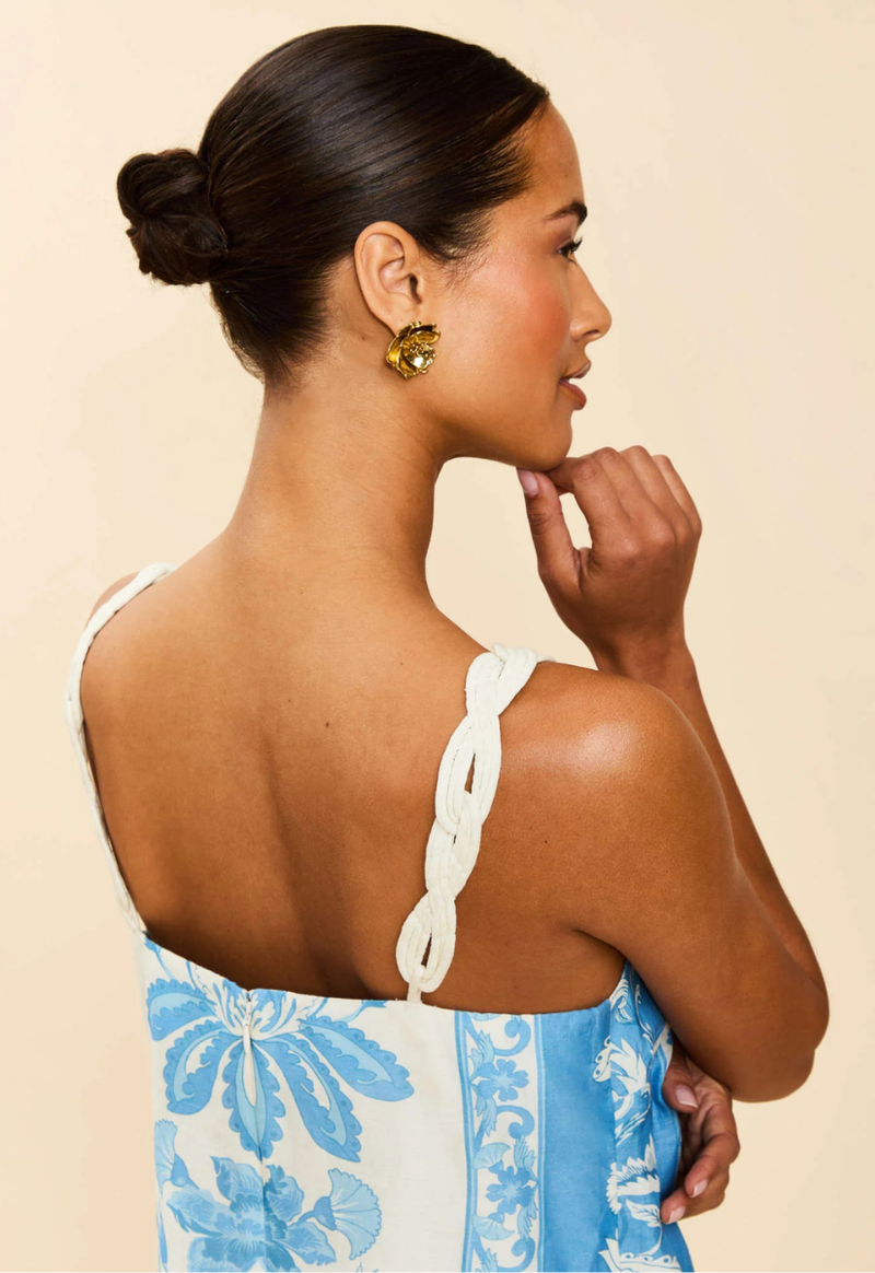 Bea Mini Dress - Florentine Blue
