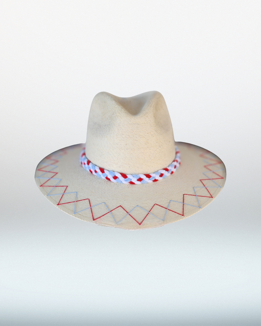 Ole Miss + Double Zig Zag Brim Palm Hat